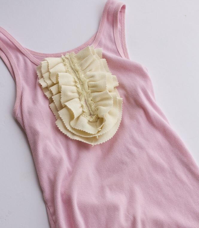 2000s Mesh Ruffle Tank (XS/S) main image 1