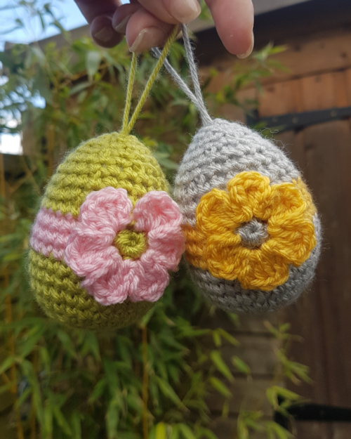 Flower Easter Egg Free Crochet Pattern