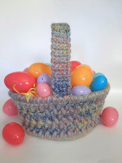 Springy Crochet Easter Basket