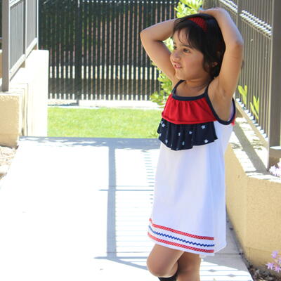 Stars and Stripes Dress for Girls