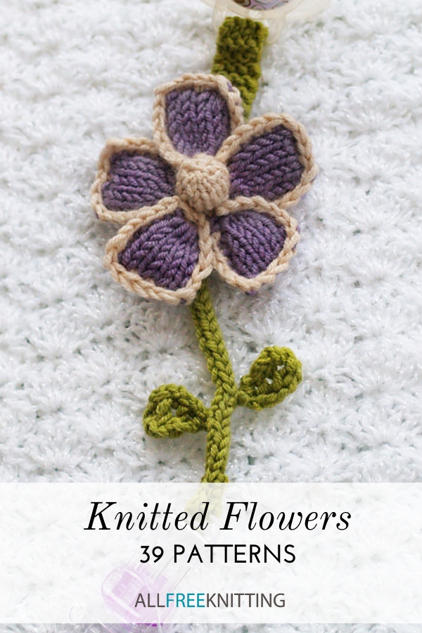 Knitted top daisy pattern