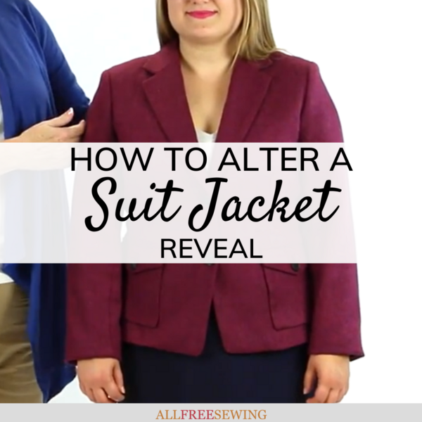 Sewing Alteration Series Altered Suit Jacket Reveal