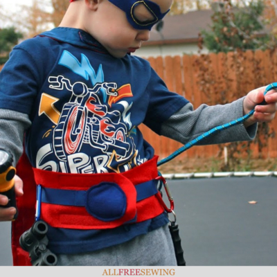 Superhero Utility Belt and Mask