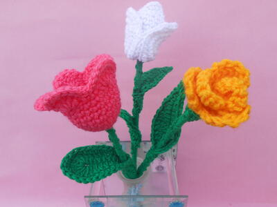 Tulip Crochet Flower