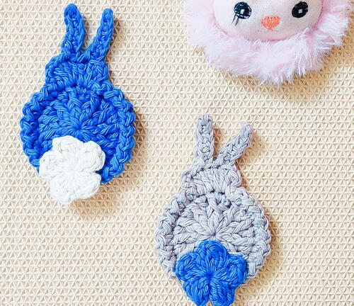 Quick And Easy Crochet Easter Bunny Applique