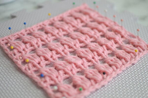 Tunisian Cluster Crochet Stitch Step 40