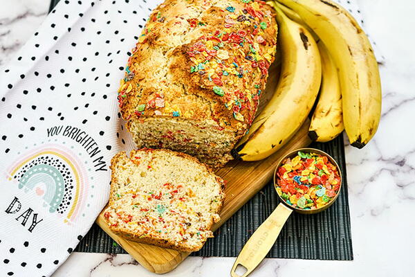 Fruity Pebbles Banana Bread Recipe