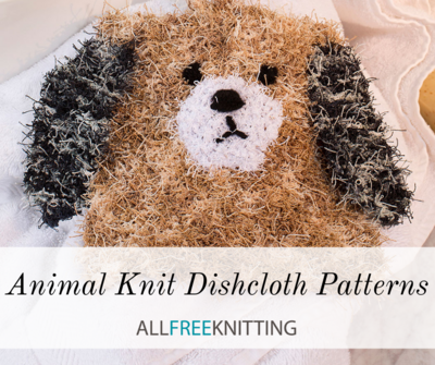11 Free Knitted Dishcloth Patterns of Animals