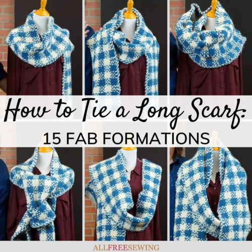 Chic Way To Tie A Long Scarf Or Shawl