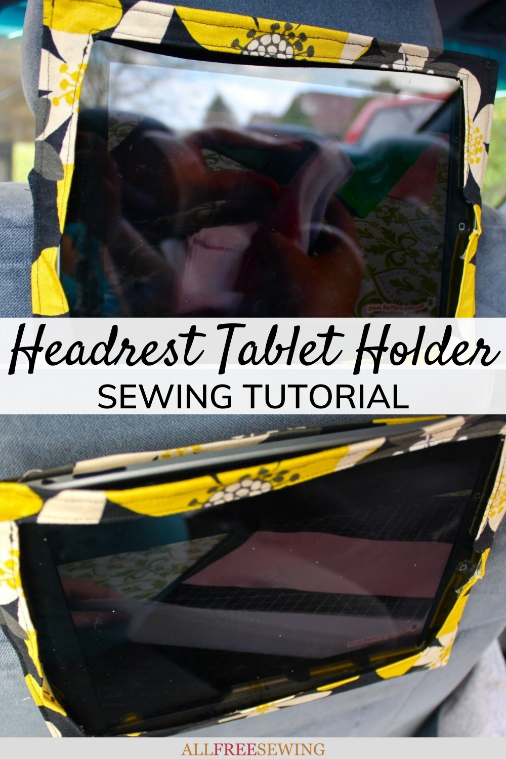 DIY Headrest Tablet Holder