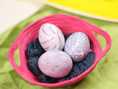 Dye Eggs With Old Ties