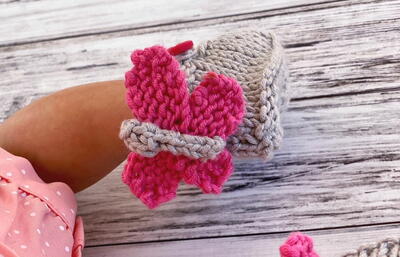 Butterfly Baby Booties