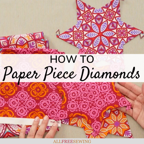 How to Paper Piece Diamonds
