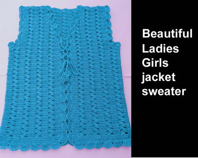 Crochet Beautiful Ladies Sweater Pattern Girls Cardigan