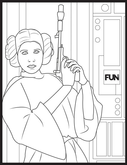 Star Wars Coloring Pages And Bingo Cards