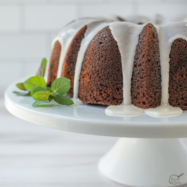 Banana Bread Bundt Cake With Bourbon Glaze