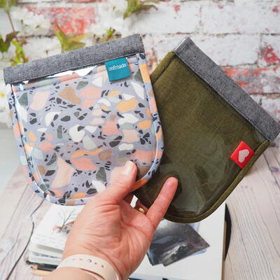 Easy To Sew Pouches With A Clear View Window- Free Pattern!