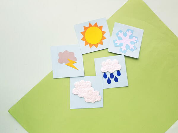 Papercraft Weather Cards