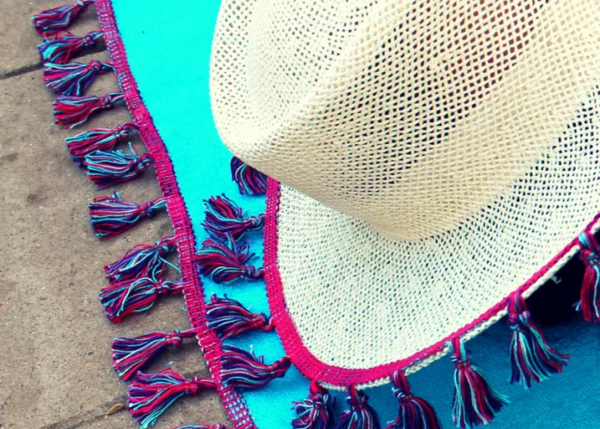 DIY Boho Tassel Beach Towel