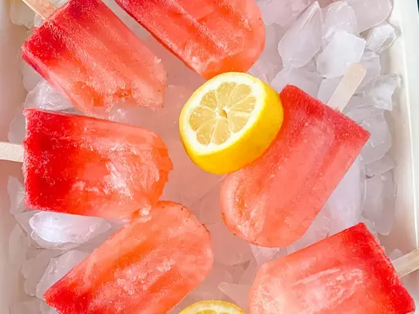 Strawberry Lemonade Pops