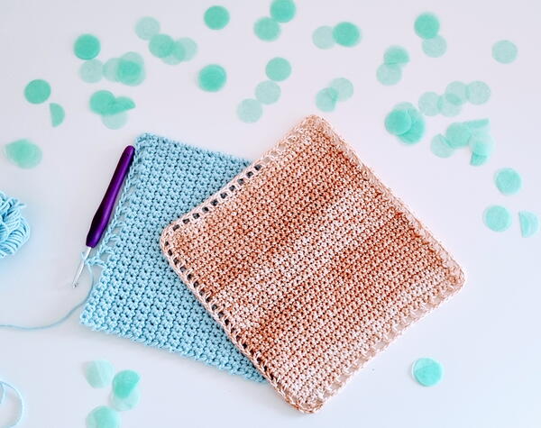 Single Crochet Dishcloth Pattern