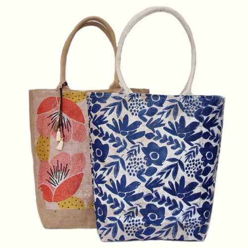 Burlap Shopping Bag Pattern | AllFreeSewing.com