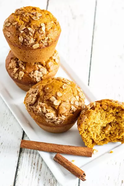 Pumpkin Banana Muffins With Streusel Topping