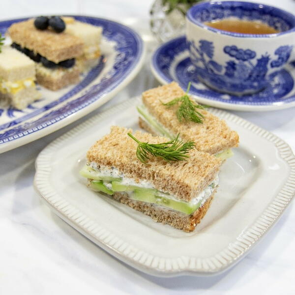 Cucumber Dill Tea Sandwiches