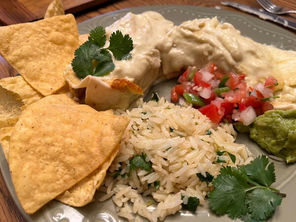 Easy Leftover Chicken Enchiladas 