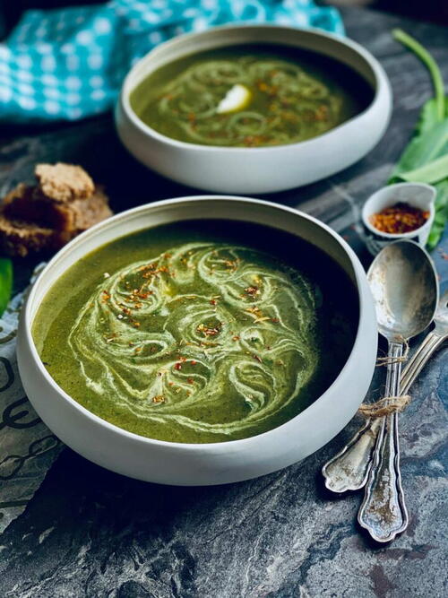 Luscious Wild Garlic And Nettle Soup