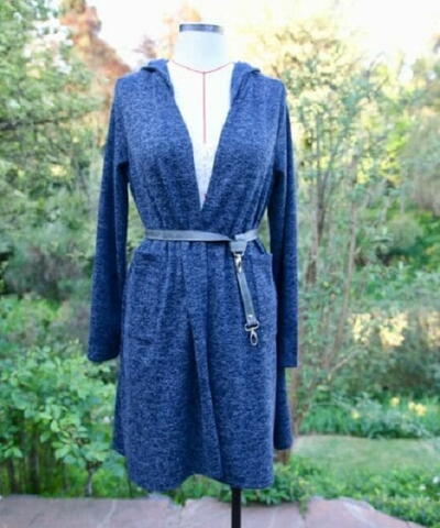 Hooded Cardigan With Pockets