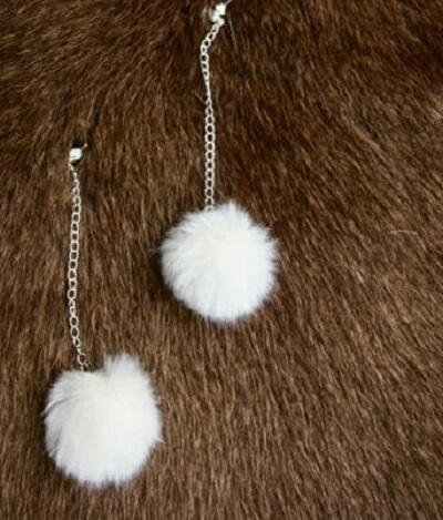 How to Make Fur Pompom Earrings
