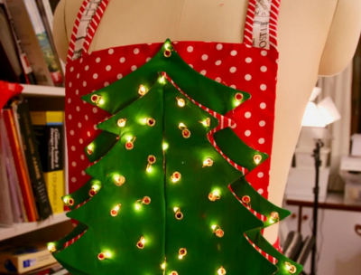 How To Make The Christmas Tree Patchwork With Lights