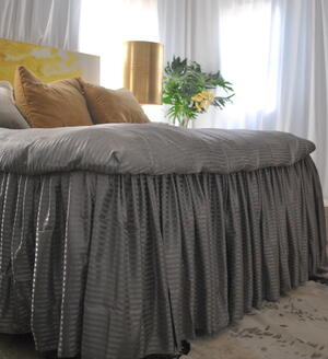 Ruffled Bed From Bed Sheets