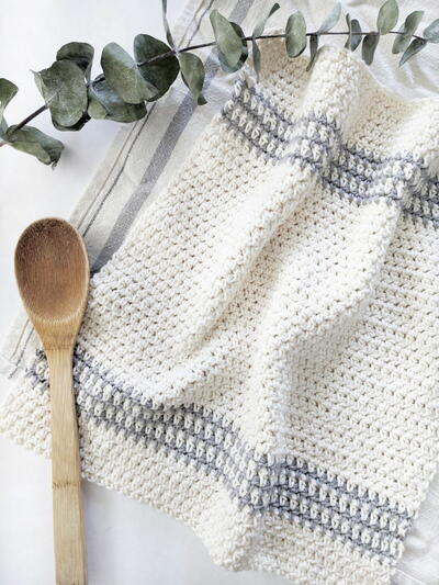 Crochet Farmhouse Kitchen Towel 