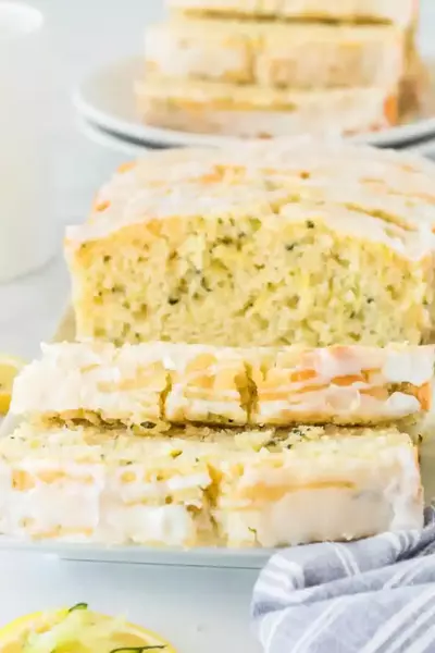 Lemon Zucchini Cake (with Sweet Lemon Glaze)