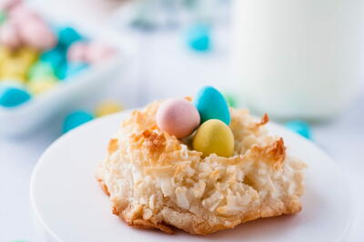 Coconut Macaroon Easter Nests
