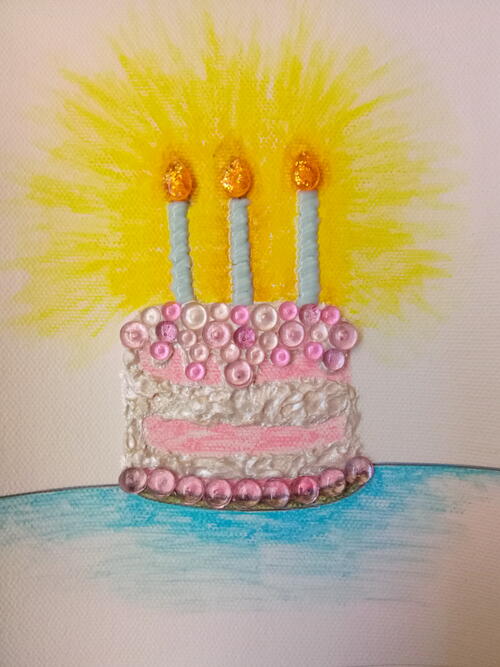 Cute Birthday Cake Card