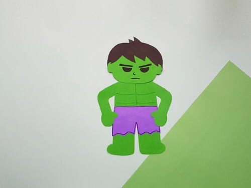 Papercraft Hulk Puppet
