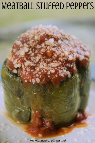Meatball Stuffed Peppers