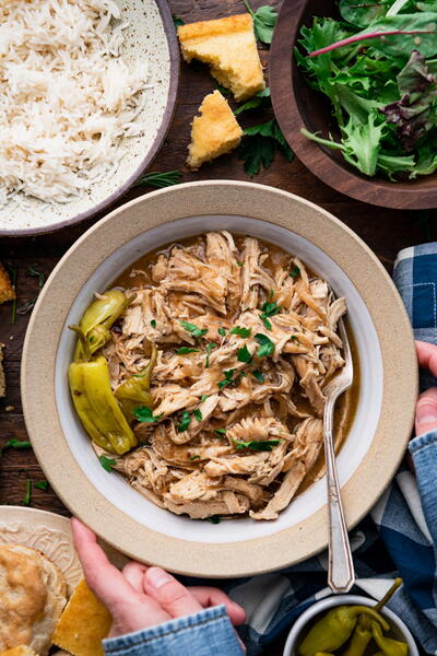 Slow Cooker Mississippi Chicken