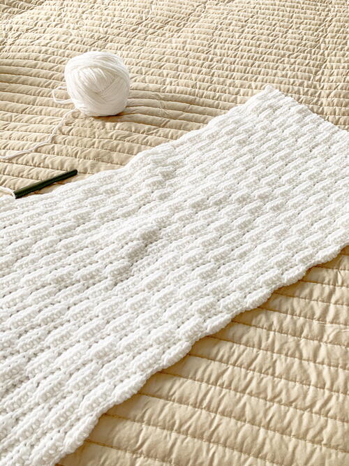 Easy Waves Crochet Blanket Pattern