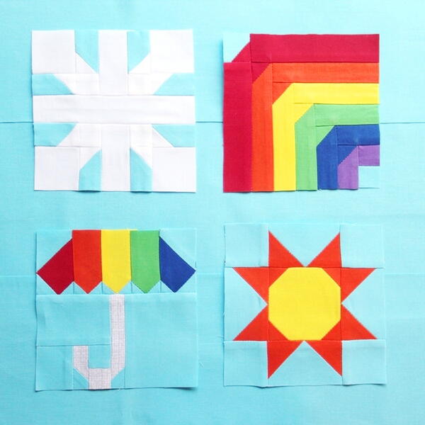 Seasonal Weather Quilt Blocks