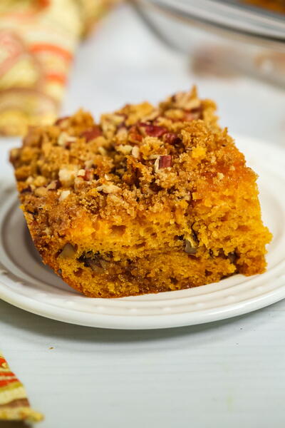 Butterscotch Cake With Streusel Topping