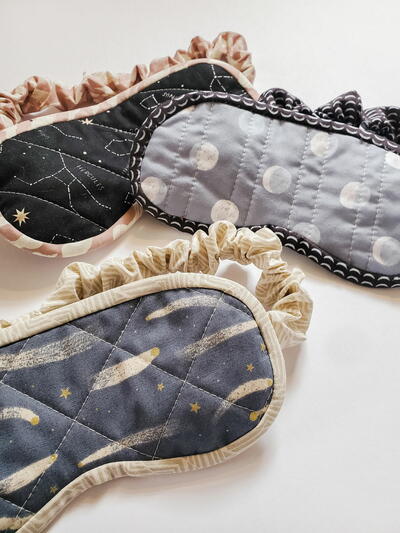 Free Quilted Sleep Mask Tutorial