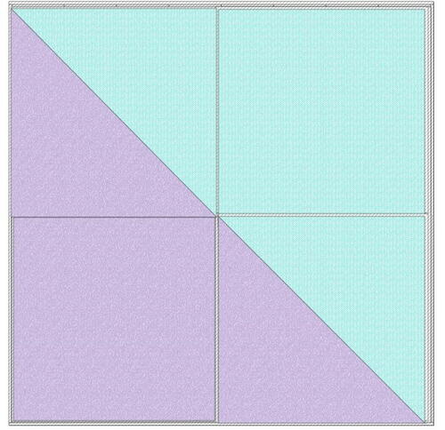Charming Pastel Half Square Mini Quilt Pattern
