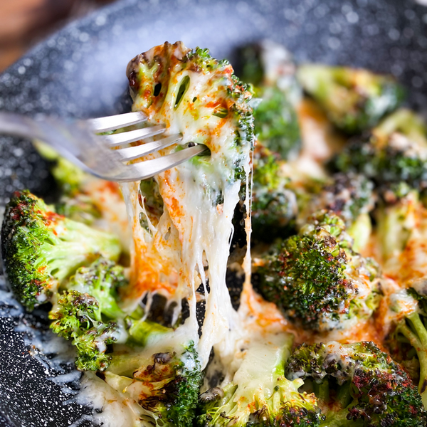Delicious Cheesy Baked Broccoli….but Without The Oven