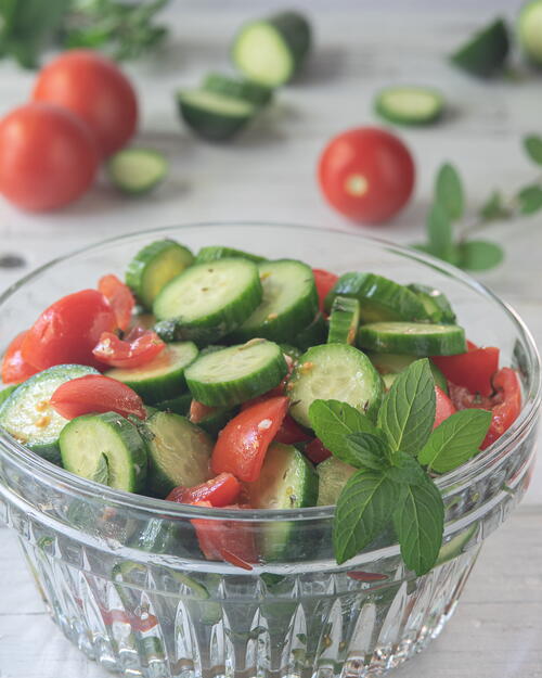 Mediterranean Cucumber Salad