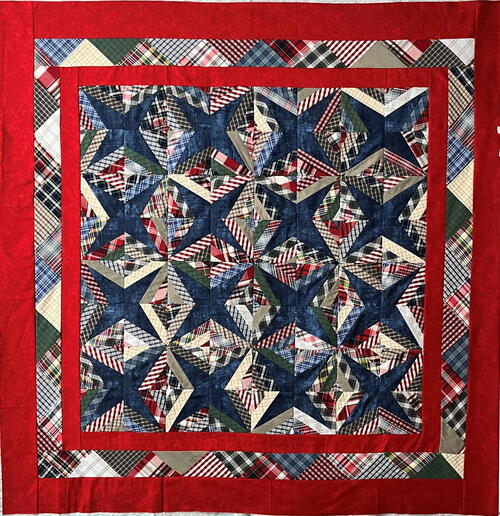 Thrift Store Plaid Shirt Quilt #2