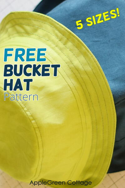 Perfect Free Bucket Hat Pattern - In 5 Sizes!!